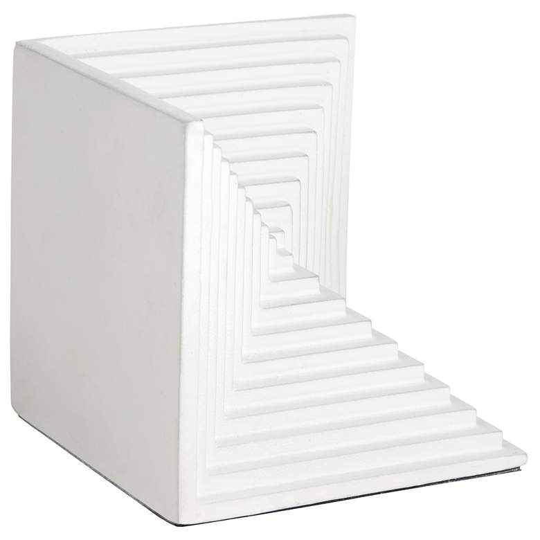 Image 6 Radial Times 4" High Matte White Square Decorative Cube more views