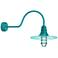 Radial Wave 15 3/4" High Tahitian Teal Outdoor Wall Light