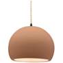 1_Radiance 10"W Adobe Frame Matte Black Globe Beige Twisted Cord Pendant