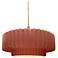 Radiance 10"W Brushed Nickel Mini Pendant w/ Canyon Clay Shade