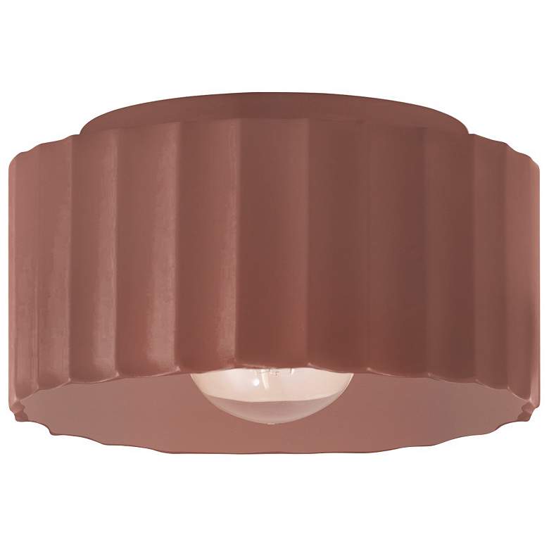 Image 1 Radiance 10"W Canyon Clay Medium Gear Flush.Mount