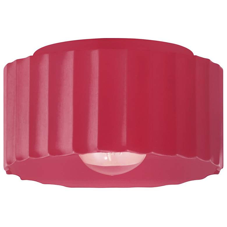 Image 1 Radiance 10"W Cerise Medium Gear Outdoor Flush.Mount