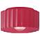 Radiance 10"W Cerise Medium Gear Outdoor Flush.Mount