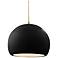 Radiance 10"W Gloss Black Frame Nickel Globe Beige Twisted Cord Pendan