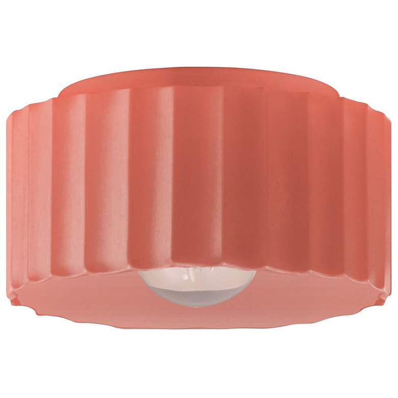 Image 1 Radiance 10"W Gloss Blush Medium Gear Flush.Mount
