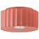 Radiance 10"W Gloss Blush Medium Gear Outdoor Flush.Mount
