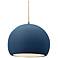 Radiance 10"W Midnight Frame Nickel Globe Beige Twisted Cord LED Penda