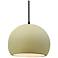 Radiance 10"W Vanilla Gloss Frame Matte Black Globe Black Cord LED Pen
