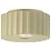 Radiance 10"W Vanilla Gloss Medium Gear Flush.Mount