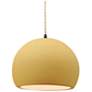 1_Radiance 10"W Yellow Frame Matte Black Globe Beige Twisted Cord LED Pe