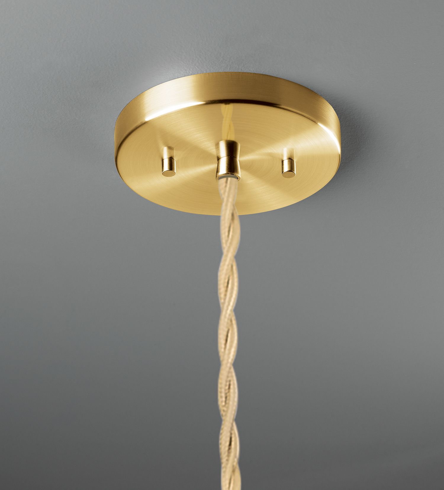 Image 3 Radiance 11.5" Loft Brass Beige Twisted Pendant w/Concrete S Made to O more views