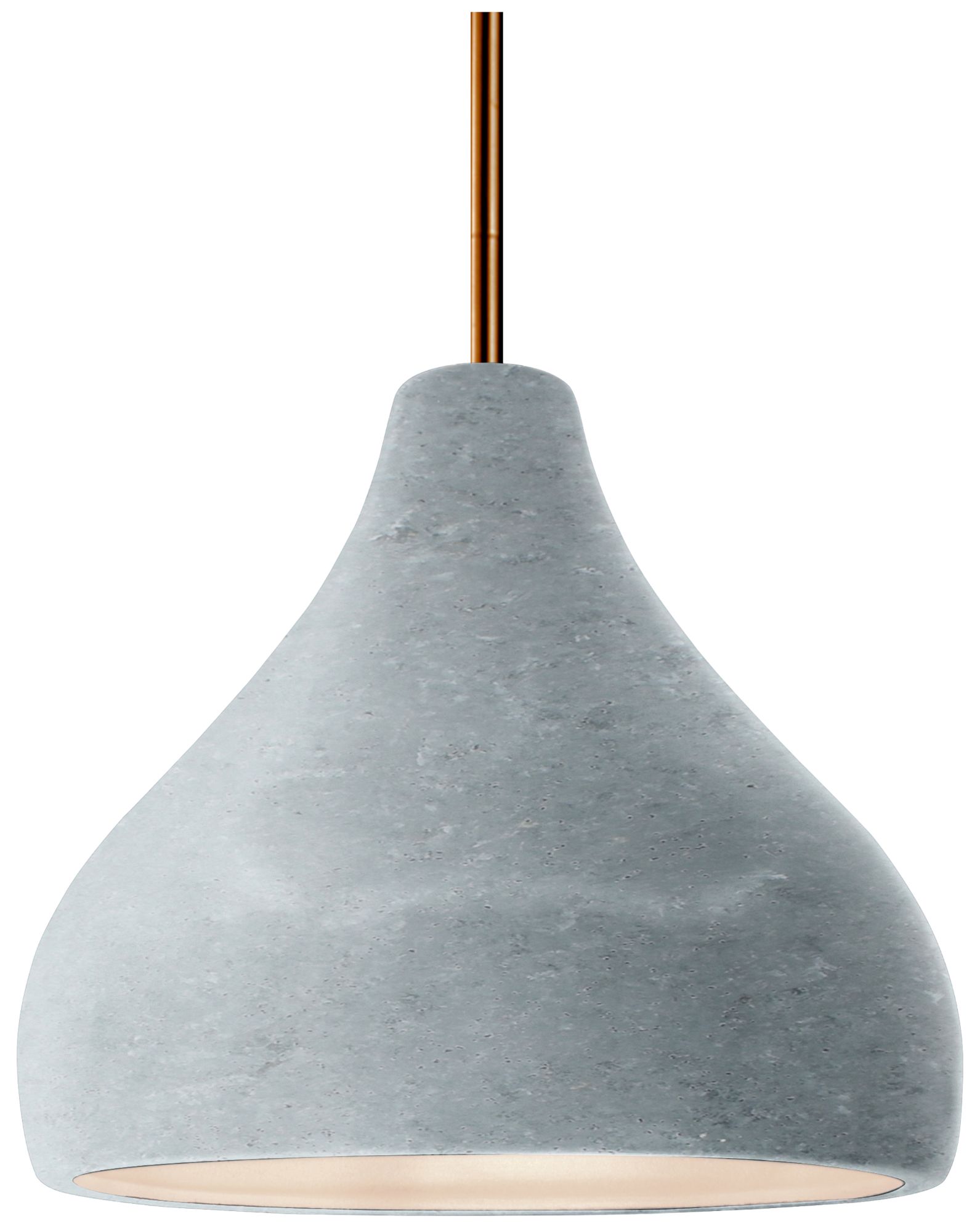 Radiance 11.5" Medium Droplet Brass Rigid Pendant Made to Order