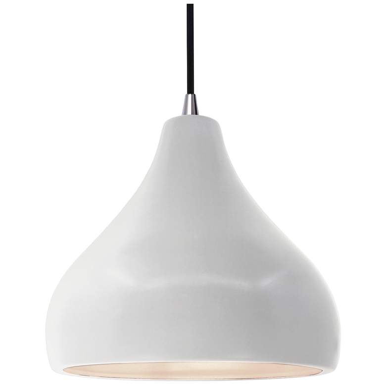 Image 1 Radiance 11.5"W Bisque Frame Brushed Nickel Droplet Black Cord LED Pen