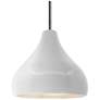 Radiance 11.5"W Bisque Frame Nickel Droplet Rigid Stem Kit LED Pendant