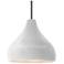 Radiance 11.5"W Bisque Frame Nickel Droplet Rigid Stem Kit LED Pendant