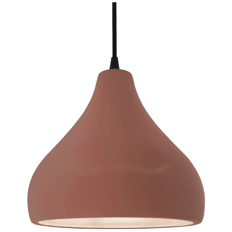 Image 1 Radiance 11.5"W Clay Frame Matte Black Medium Droplet Black Cord Penda