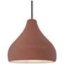 Radiance 11.5"W Clay Frame Nickel Droplet Rigid Stem Kit LED Pendant