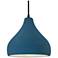 Radiance 11.5"W Midnight Frame Matte Black Droplet Black Cord Pendant