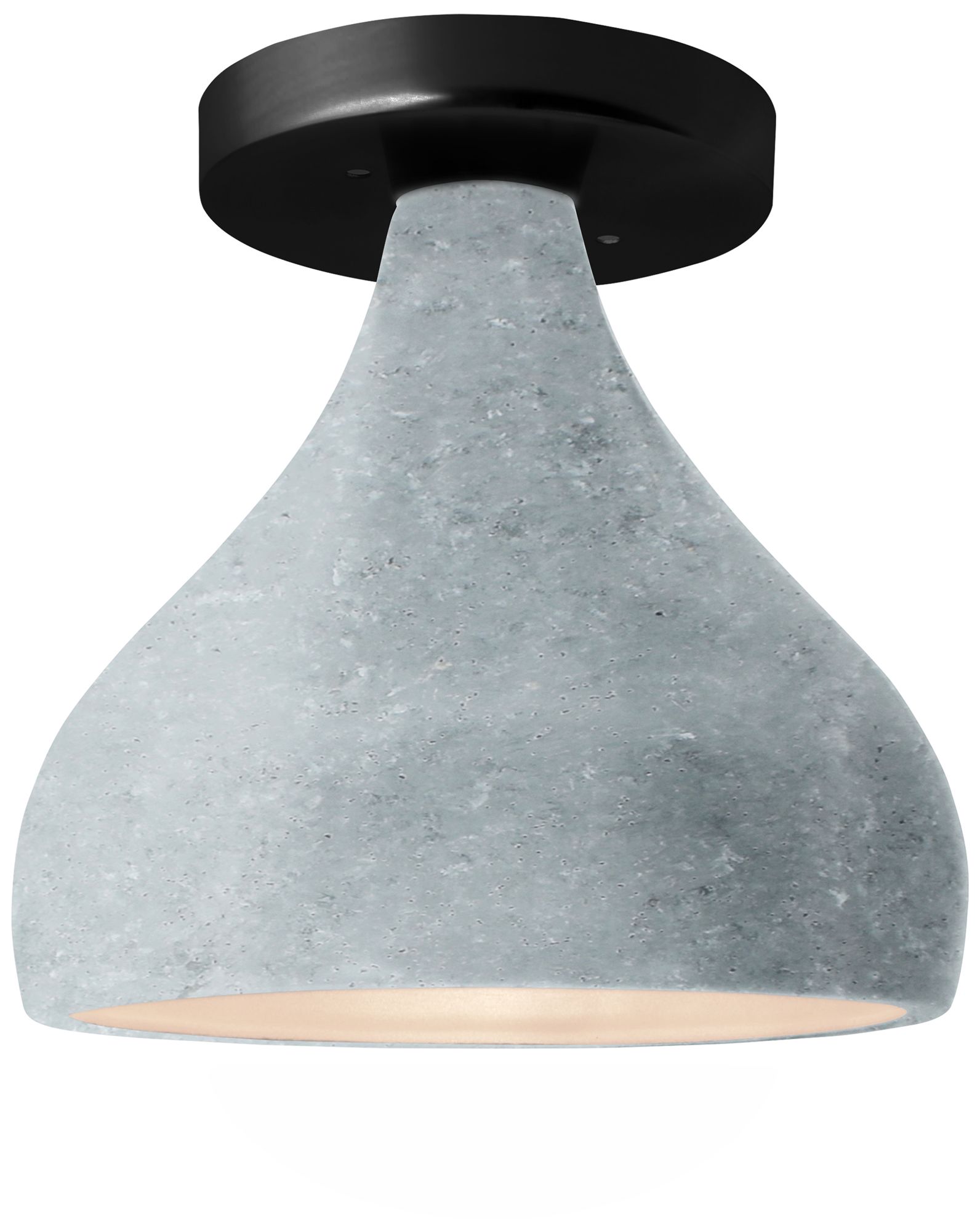 Radiance 11.5" Medium Droplet Black Semiflush Made to Order