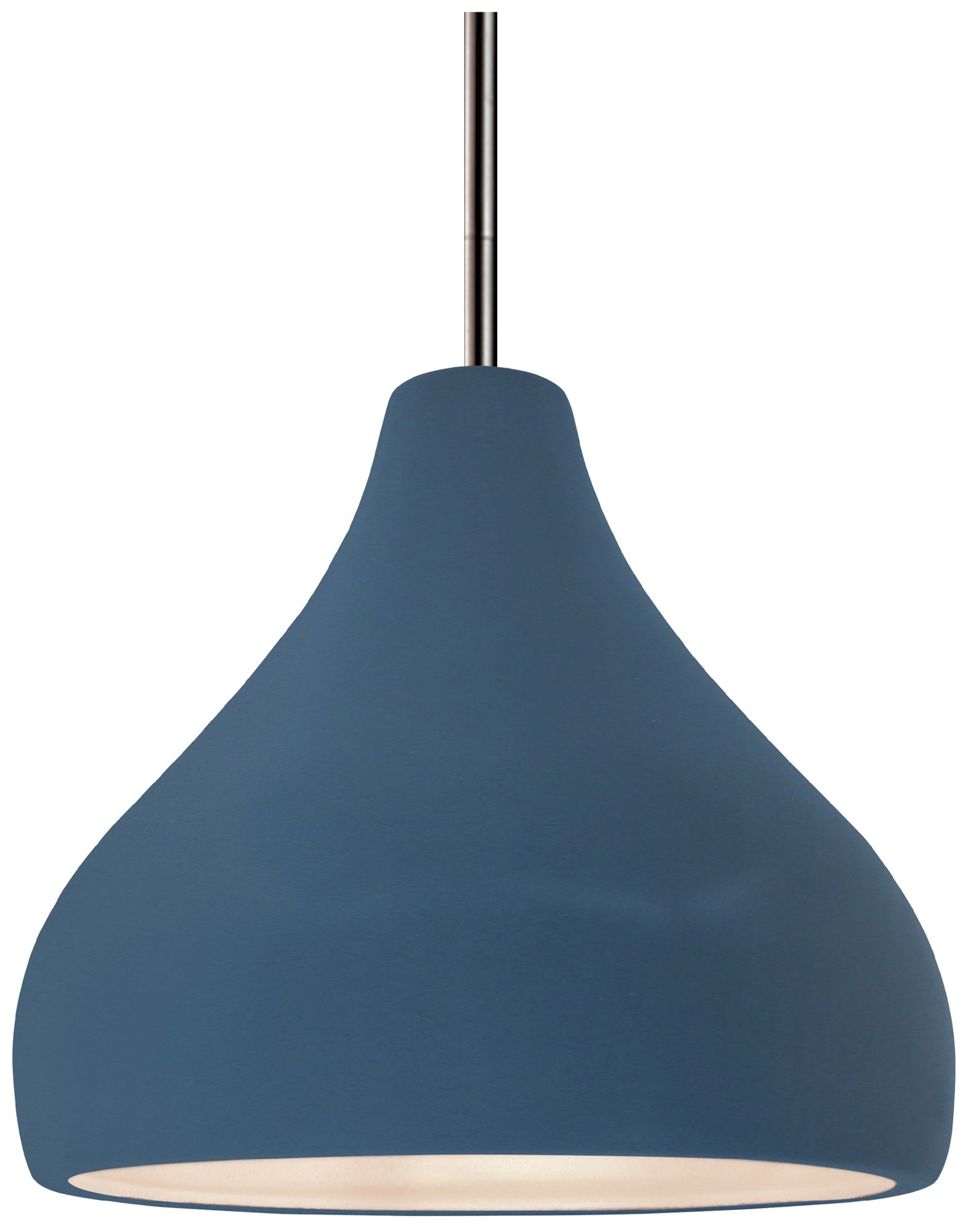Radiance 11 1/2"W Brushed Nickel and White LED Mini Pendant