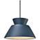 Radiance 11" Wide Matte Black Midnight Sky Trapezoid LED Pendant