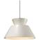 Radiance 11" Wide Nickel and Matte White LED Mini Pendant