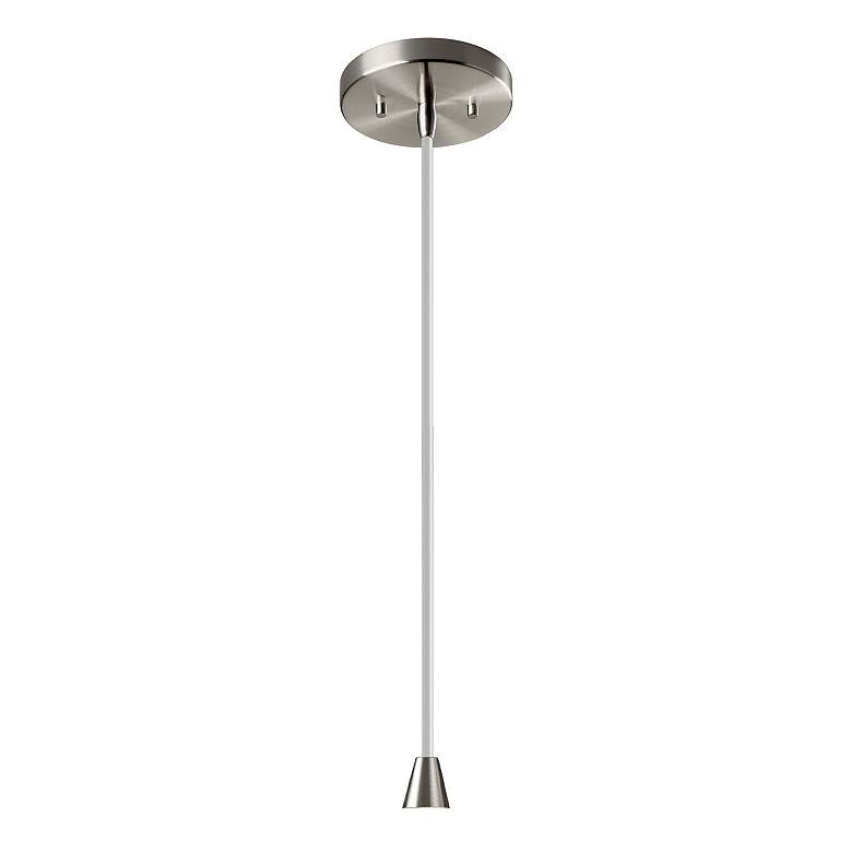 Image 2 Radiance 12.5" Wide Polished Chrome Matte Black Dome White Cord LED Pe more views