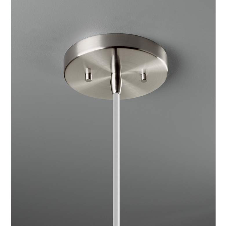 Image 3 Radiance 12.5" Wide Polished Chrome Matte Black Dome White Cord LED Pe more views
