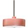 Radiance 12" Wide Dark Bronze Gloss Blush Dish Stemmed Pendant
