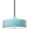 Radiance 12" Wide Dark Bronze Reflecting Pool Dish Stemmed Pendant