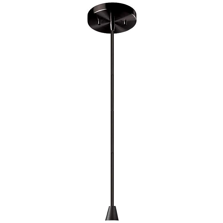 Image 2 Radiance 12"W Midnight Sky And Black Cord Dish Pendant more views