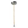 Thumbnail2 of Radiance 13.5"W Droplet Nickel Beige Cord Pendant w/ Matte White Shade more views