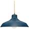 Radiance 13.5"W Midnight Frame Antique Brass Loft Beige Twisted LED Pe