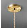 3_Radiance 13 1/2"W Antique Brass Pendant Light w/ White Shade more views