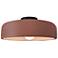 Radiance 13"W Black and Canyon Clay Ceramic Ceiling Light