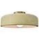 Radiance 13"W Brushed Brass with Vanilla Gloss Ceiling Light