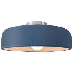 Radiance 13"W Brushed Nickel and Midnight Sky Ceiling Light