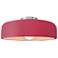 Radiance 13"W Cerise Frame Brushed Nickel Metal Medium Spire LED Semi.