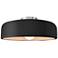 Radiance 13"W Gloss Black Frame Brushed Nickel Medium Spire LED Semi.F