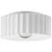 Radiance 13"W Gloss White Large Gear Flush.Mount
