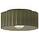 Radiance 13"W Matte Green Large Gear Outdoor Flush.Mount