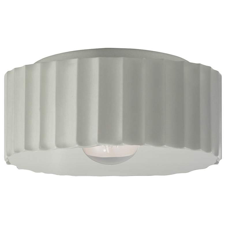 Image 1 Radiance 13"W Matte White Large Gear Flush.Mount