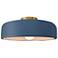 Radiance 13"W Midnight/White Frame Brushed Brass Medium Spire Semi.Flu