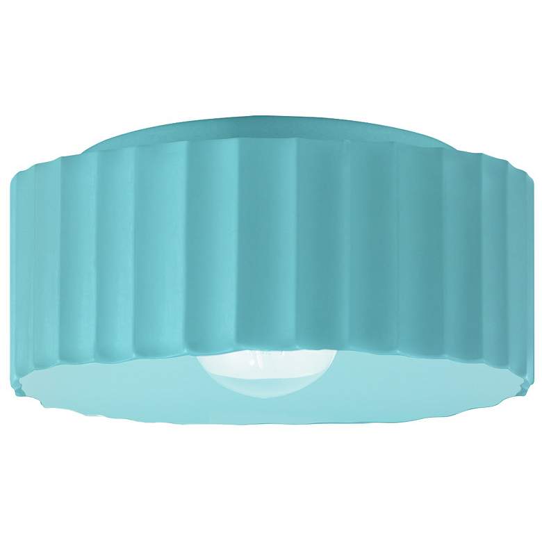 Image 1 Radiance 13"W Reflecting Pool Large Gear Flush.Mount