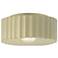 Radiance 13"W Vanilla Gloss Large Gear Outdoor Flush.Mount