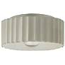 Radiance 13"W White Crackle Large Gear Outdoor Flush.Mount