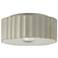 Radiance 13"W White Crackle Large Gear Outdoor Flush.Mount