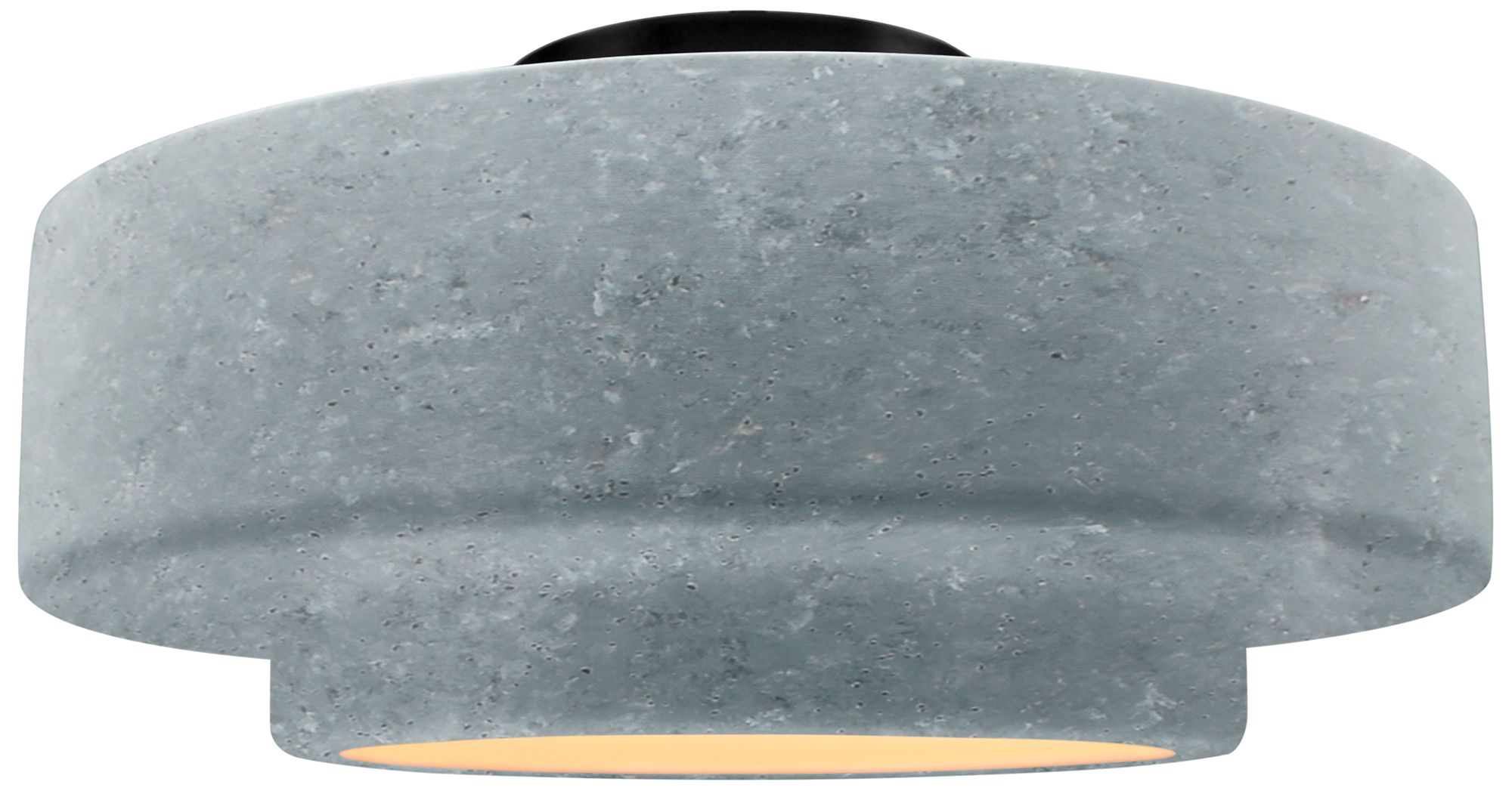 Radiance 14.5" Medium Tier Black LED Semiflush Made to Order