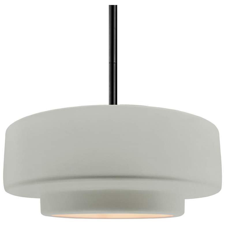 Image 1 Radiance 14.5"W Bisque Frame Matte Black Tier Rigid Stem Kit LED Penda