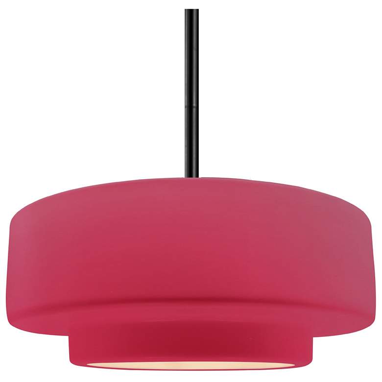 Image 1 Radiance 14.5"W Cerise Frame Matte Black Tier Rigid Stem Kit LED Penda